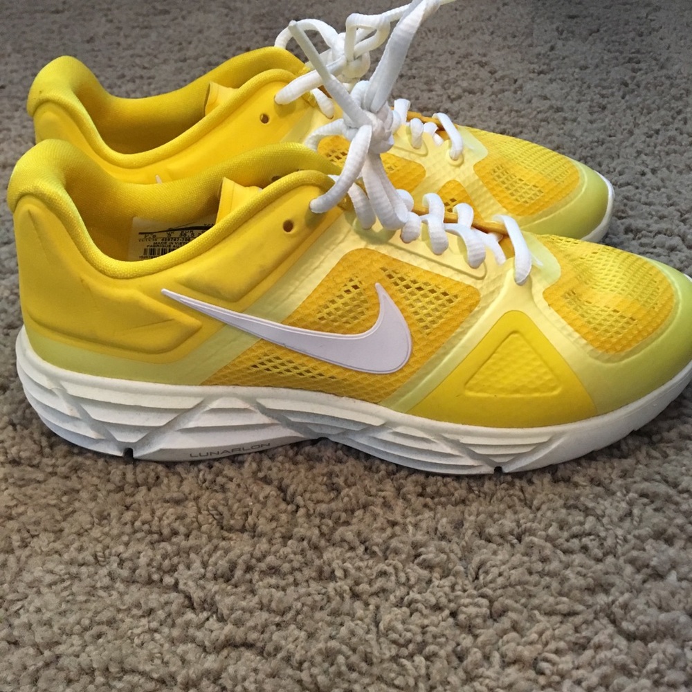 Bright yellow hyperfuse Nike
